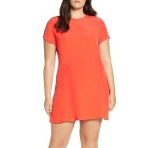 Something Navy Easy Flirty Mini Dress Red Poppy Size L